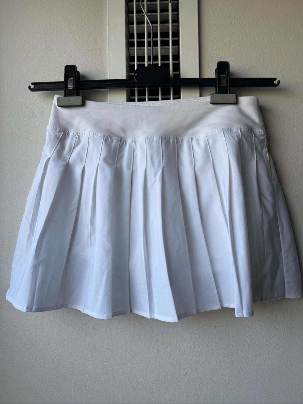 White Pleated Tennis Skort - Women's Athletic Skirt